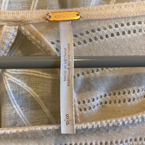 Free People Striped Eyelet Top - Picture 5 of 10